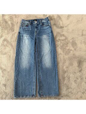 Quince Wide Straight Mid-Blue Women's Jeans